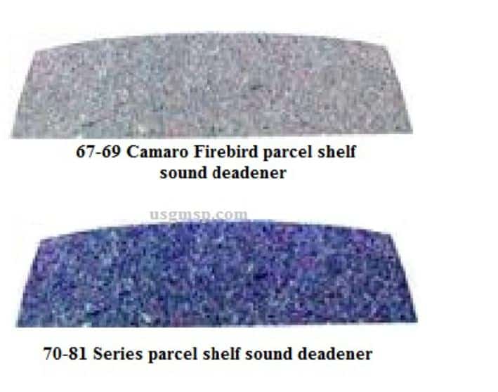 Parcel Shelf SOUND DEADENER precut.